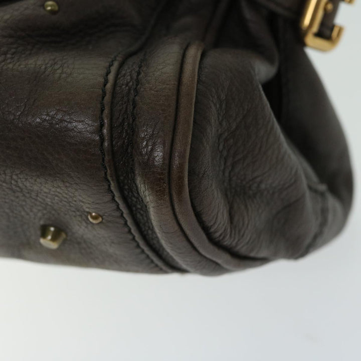 Chloe Paddington Hand Bag Leather Brown am5880