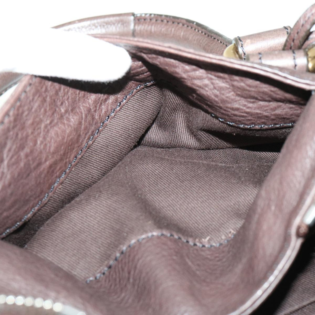 Chloe Paddington Hand Bag Leather Brown am5880