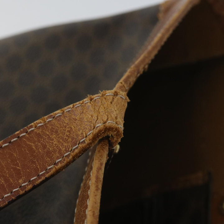 Celine Macadam Canvas Tote Bag PVC Brown  am5886