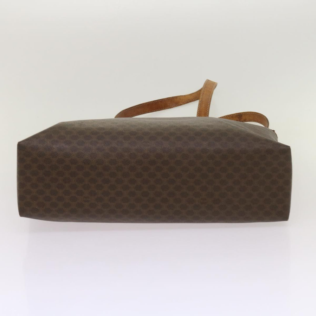 Celine Macadam Canvas Tote Bag PVC Brown  am5886
