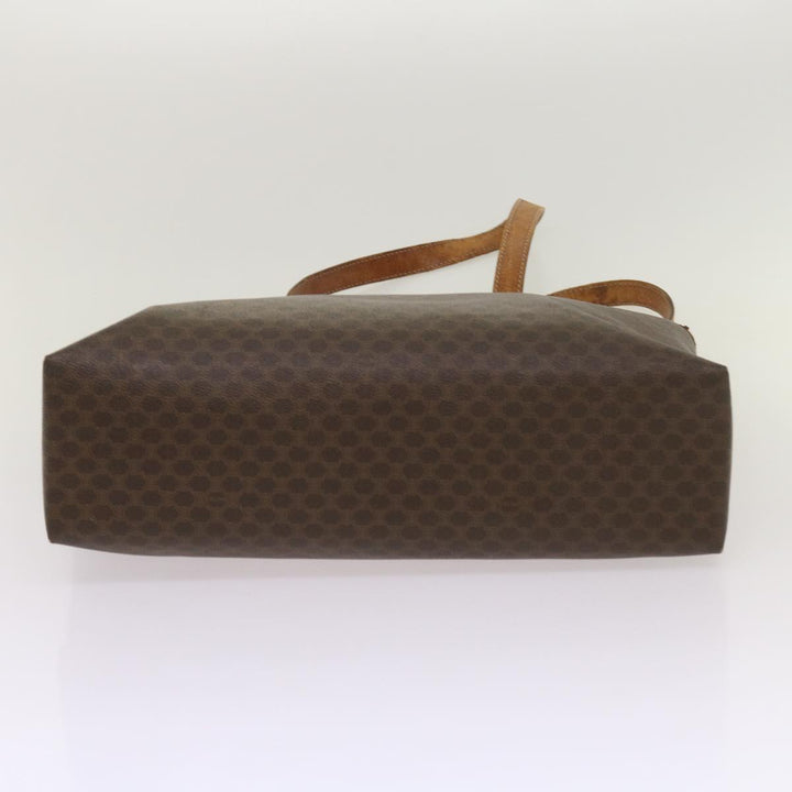 Celine Macadam Canvas Tote Bag PVC Brown  am5886