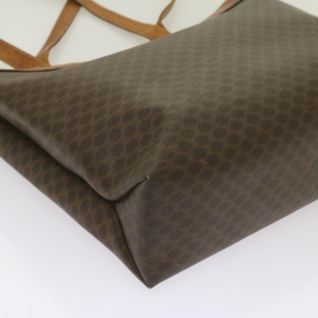 Celine Macadam Canvas Tote Bag PVC Brown  am5886