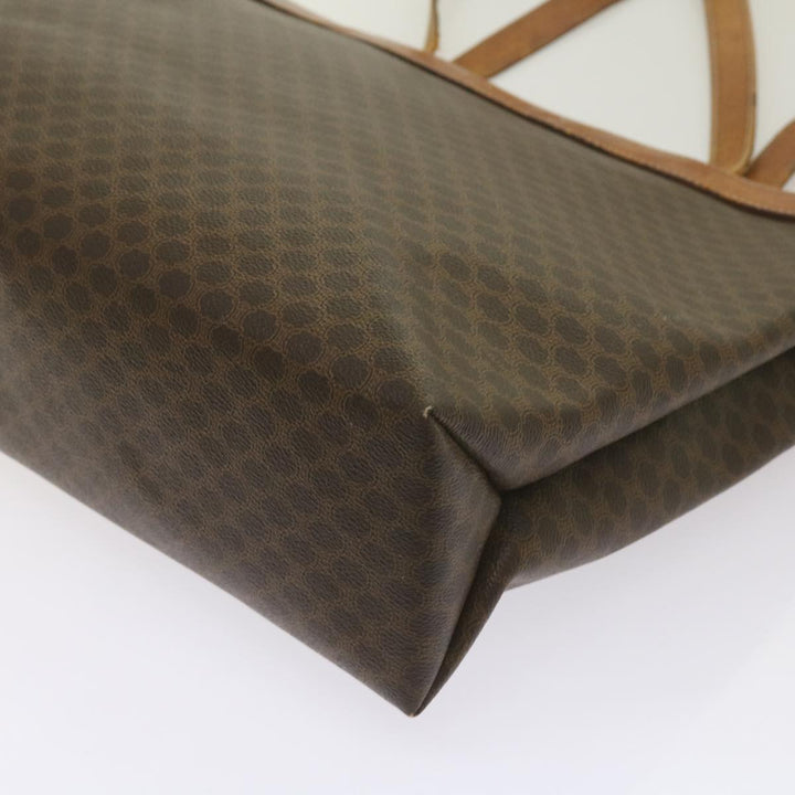 Celine Macadam Canvas Tote Bag PVC Brown  am5886