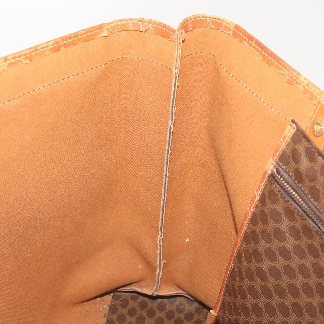 Celine Macadam Canvas Tote Bag PVC Brown  am5886