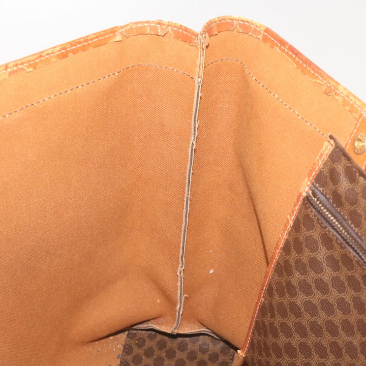 Celine Macadam Canvas Tote Bag PVC Brown  am5886