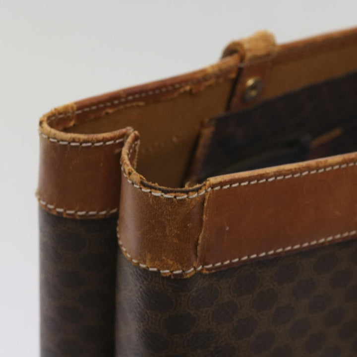Celine Macadam Canvas Tote Bag PVC Brown  am5886