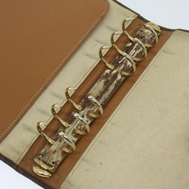Celine Macadam Canvas Day Planner Cover PVC Brown  am5982