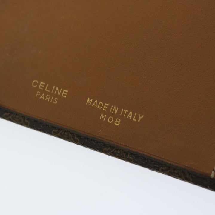 Celine Macadam Canvas Day Planner Cover PVC Brown  am5982