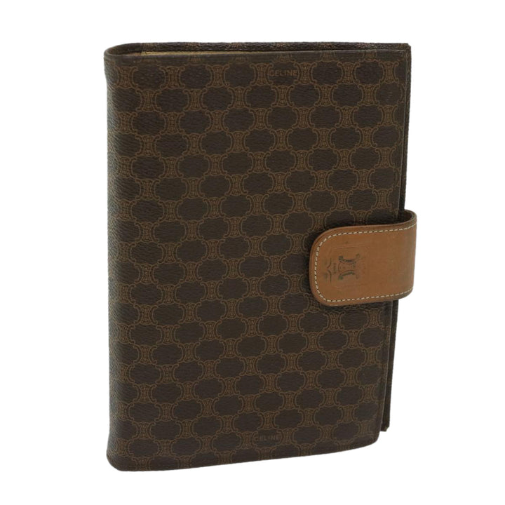 Celine Macadam Canvas Day Planner Cover PVC Brown  am5982