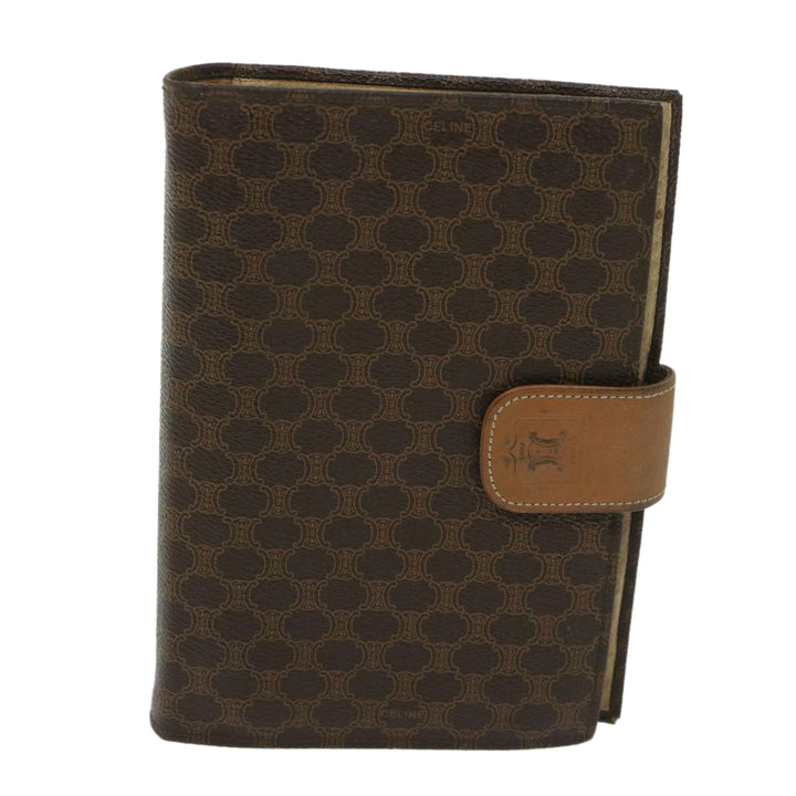 Celine Macadam Canvas Day Planner Cover PVC Brown  am5982