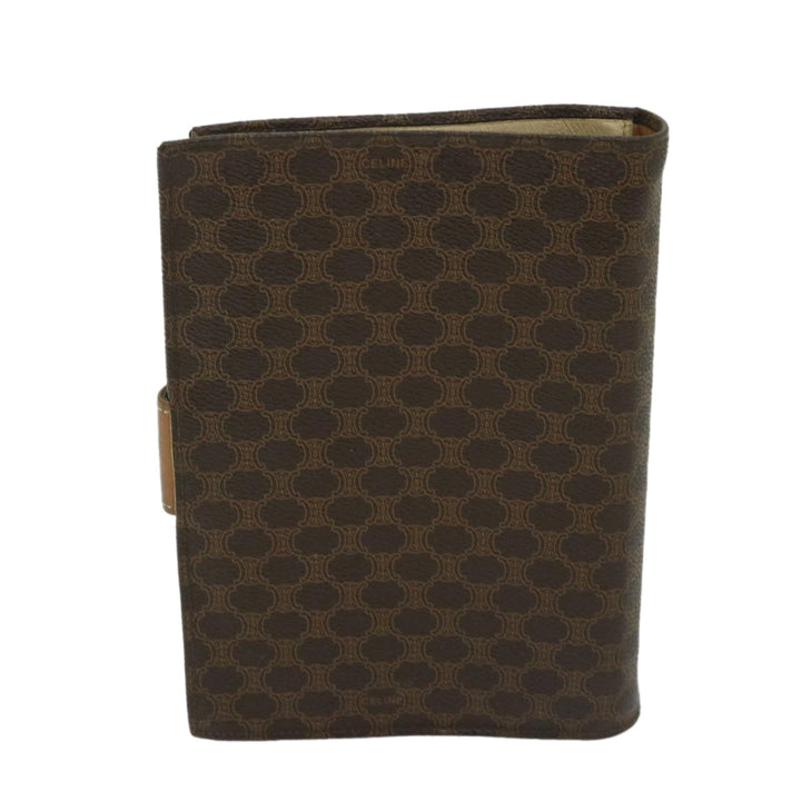 Celine Macadam Canvas Day Planner Cover PVC Brown  am5982