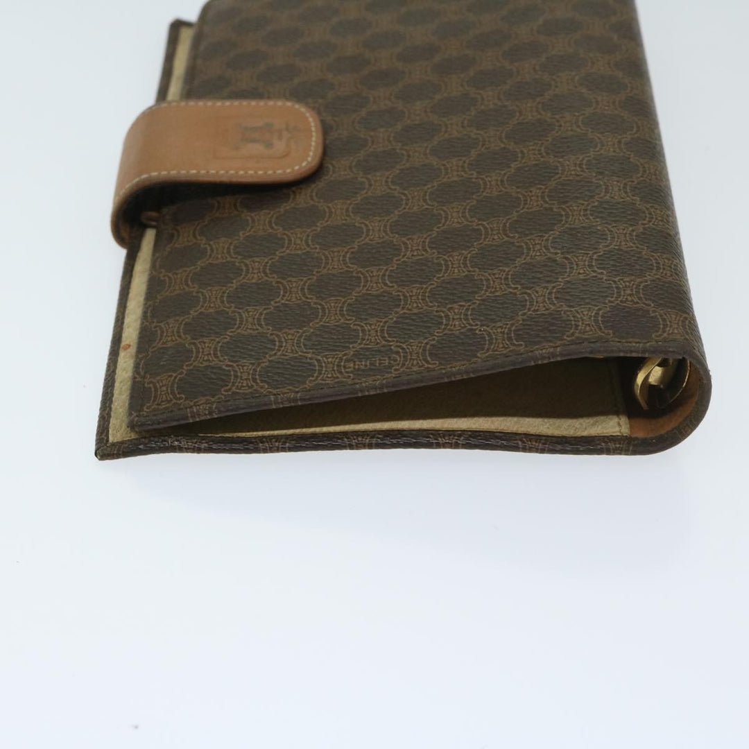 Celine Macadam Canvas Day Planner Cover PVC Brown  am5982