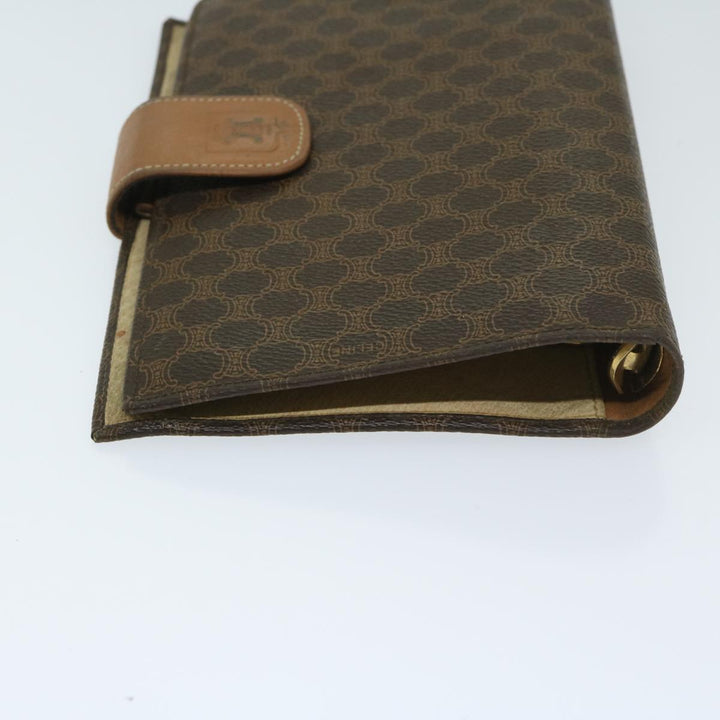 Celine Macadam Canvas Day Planner Cover PVC Brown  am5982