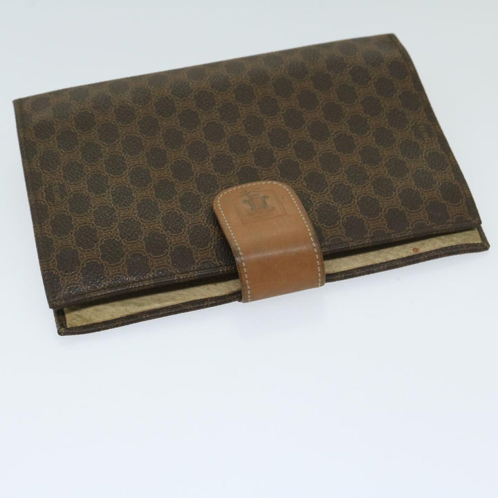 Celine Macadam Canvas Day Planner Cover PVC Brown  am5982
