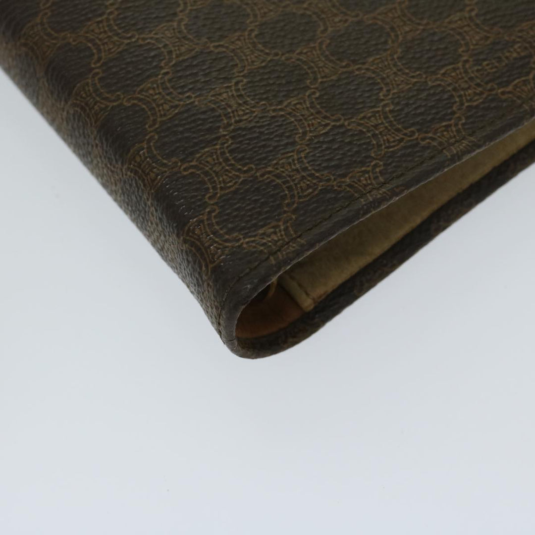 Celine Macadam Canvas Day Planner Cover PVC Brown  am5982