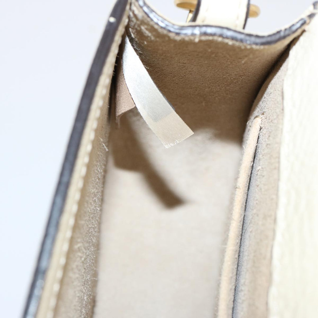 Chloe Nile Small Bracelet Hand Bag Leather 2way Cream am6005