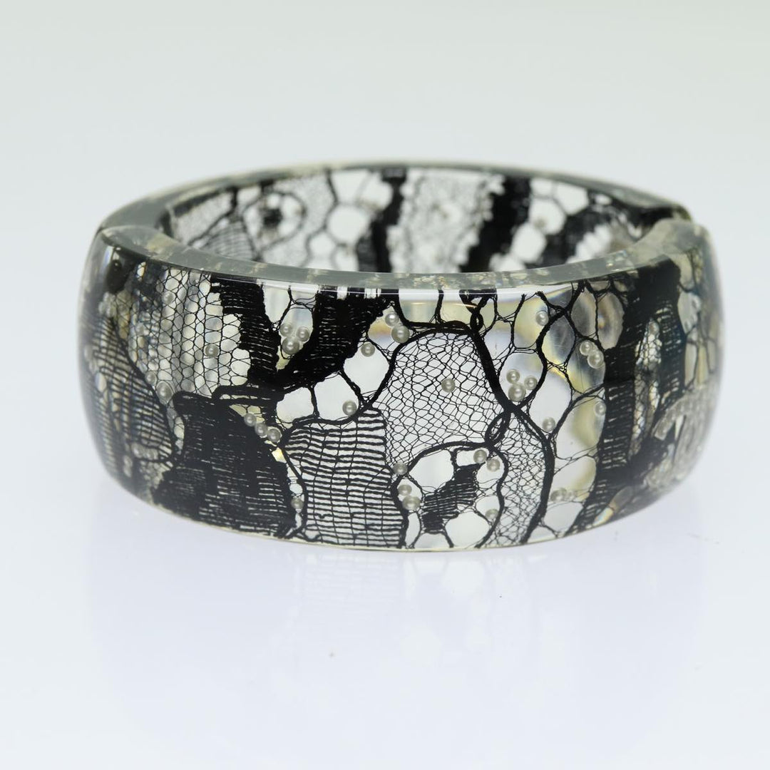 Top Quality Chanel COCO Mark Bracelet Black CC Auth am6015