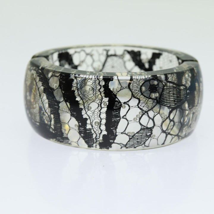 Top Quality Chanel COCO Mark Bracelet Black CC Auth am6015