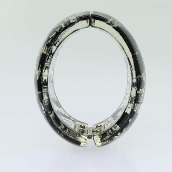Top Quality Chanel COCO Mark Bracelet Black CC Auth am6015