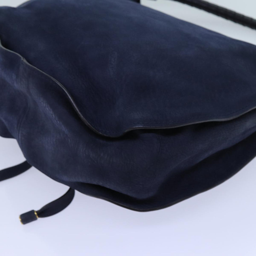 Chloe Mercy Shoulder Bag Leather Navy am6055