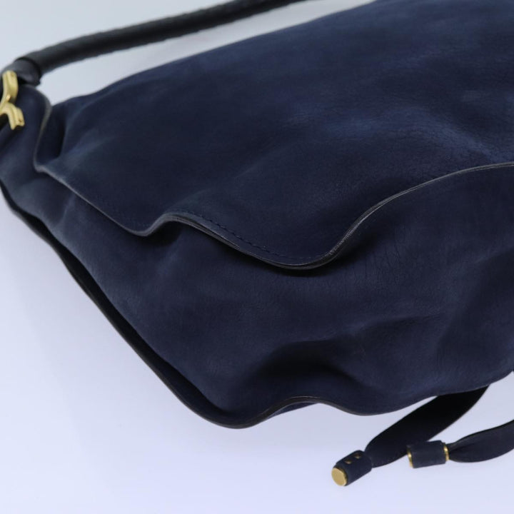 Chloe Mercy Shoulder Bag Leather Navy am6055