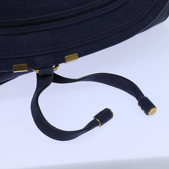 Chloe Mercy Shoulder Bag Leather Navy am6055