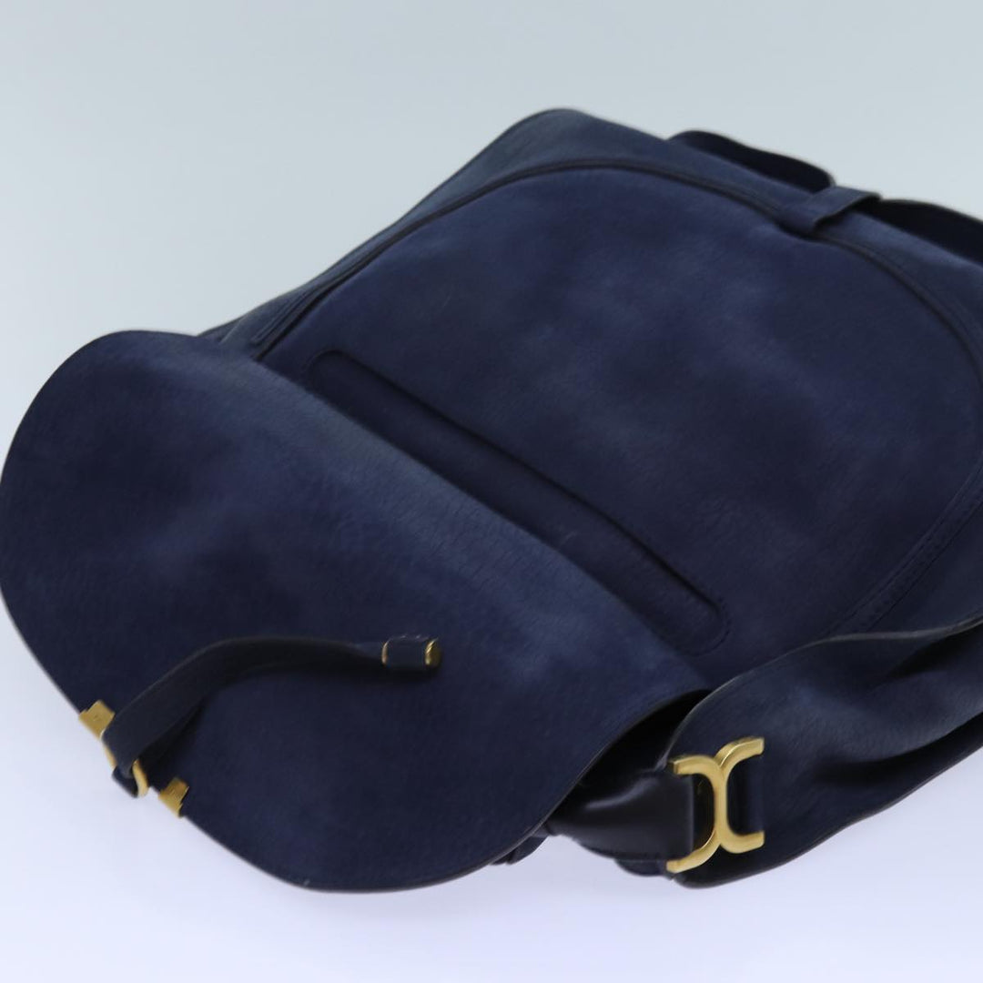 Chloe Mercy Shoulder Bag Leather Navy am6055