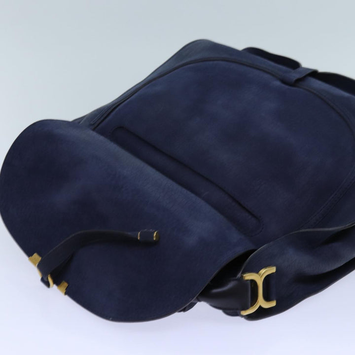 Chloe Mercy Shoulder Bag Leather Navy am6055