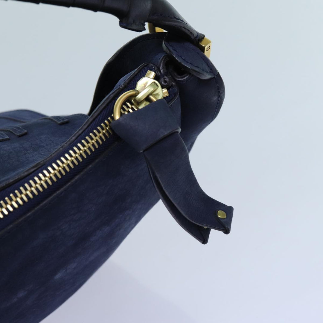 Chloe Mercy Shoulder Bag Leather Navy am6055