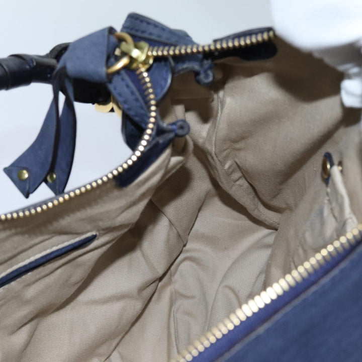 Chloe Mercy Shoulder Bag Leather Navy am6055