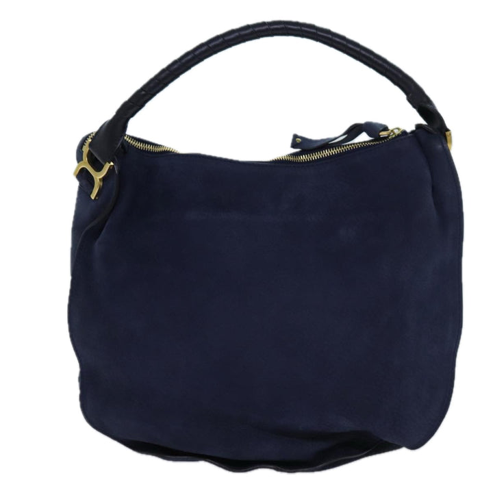 Chloe Mercy Shoulder Bag Leather Navy am6055
