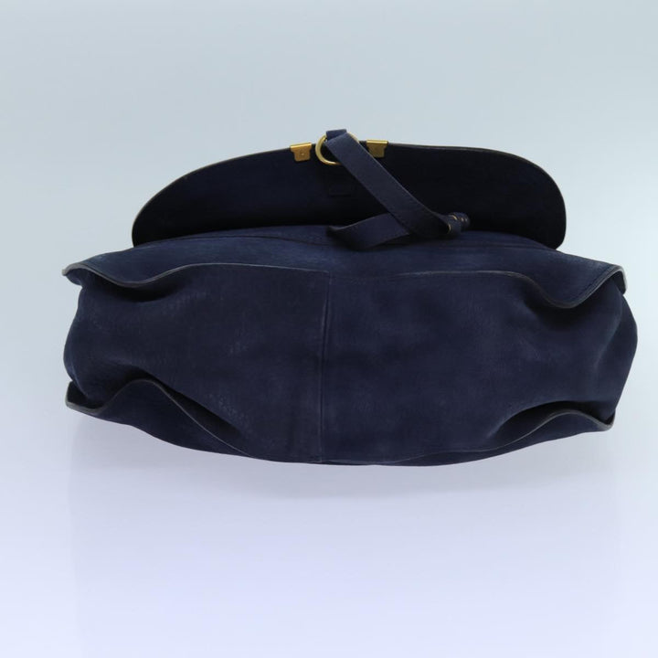 Chloe Mercy Shoulder Bag Leather Navy am6055