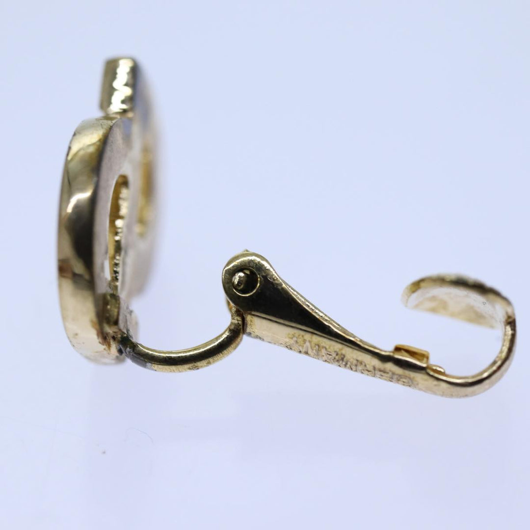 CHRISTIAN Dior Earring Gold Auth am6078