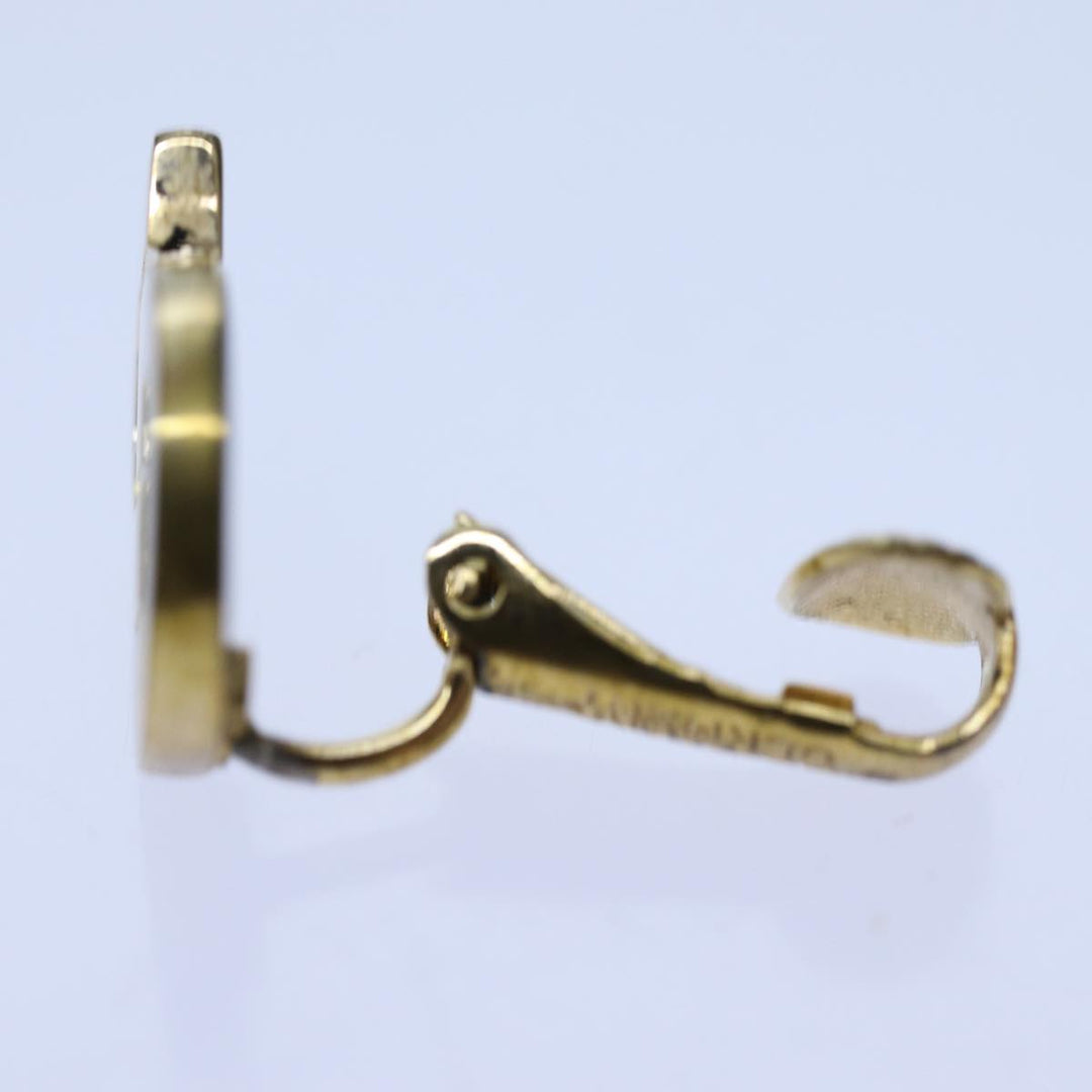 CHRISTIAN Dior Earring Gold Auth am6078