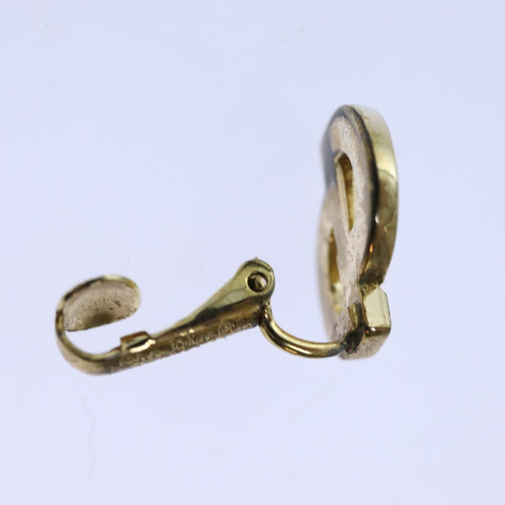CHRISTIAN Dior Earring Gold Auth am6078