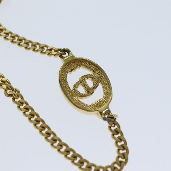 CHRISTIAN Dior Bracelet Metal Gold Auth am6179
