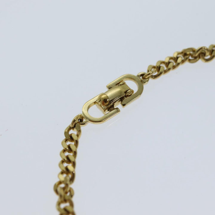 CHRISTIAN Dior Bracelet Metal Gold Auth am6179