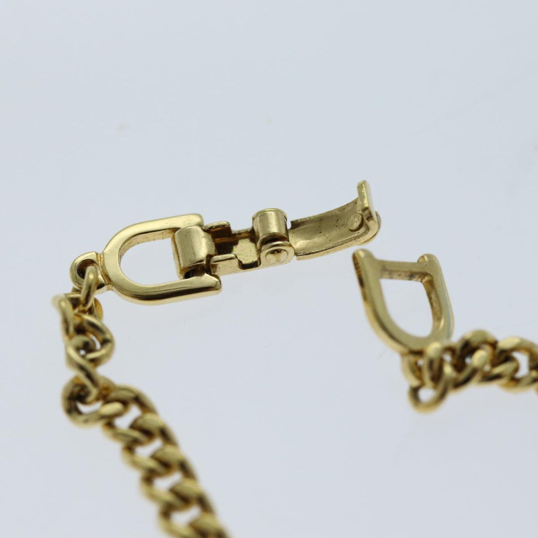 CHRISTIAN Top quality Dior Bracelet Metal Gold Auth am6231