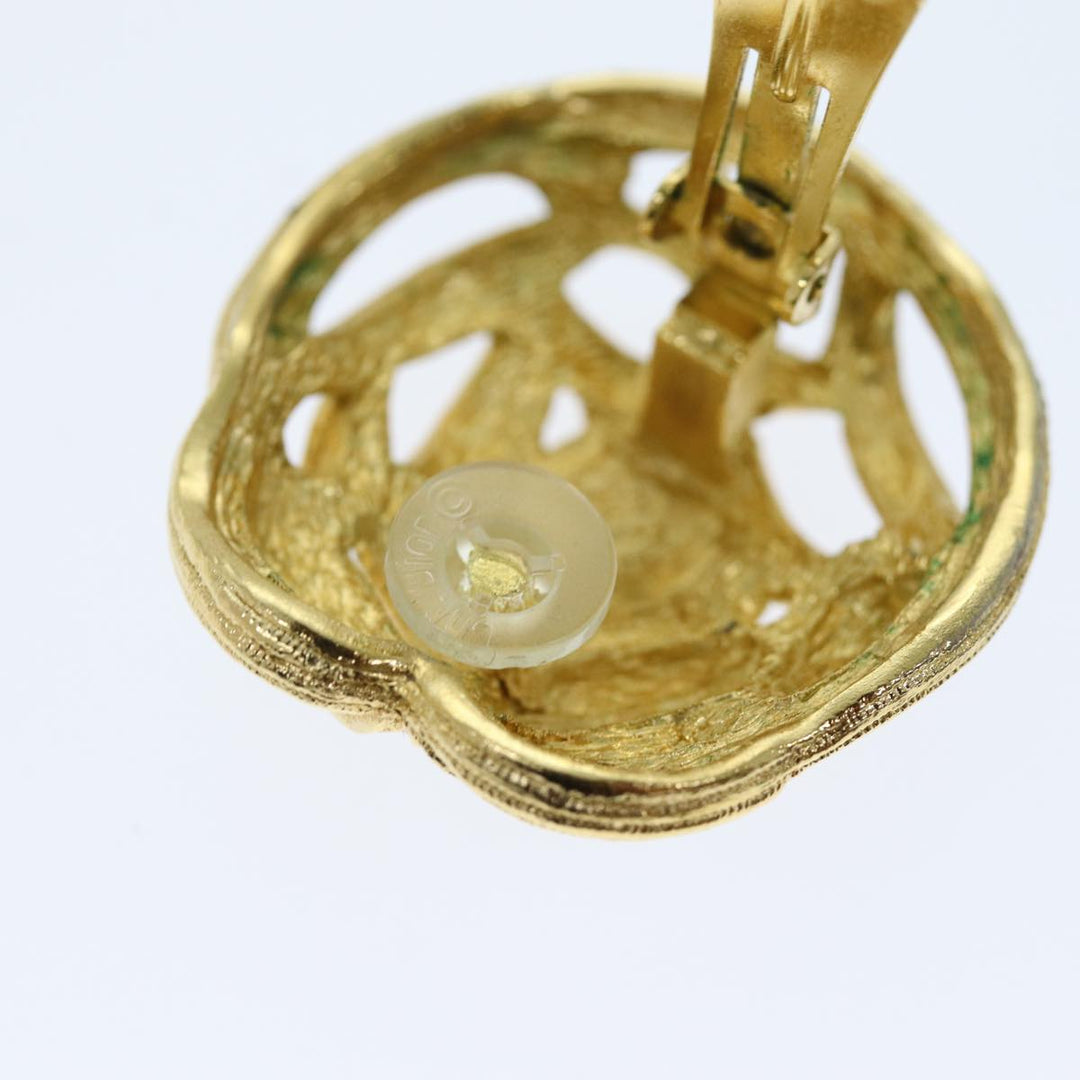 CHRISTIAN Top quality Dior Earring Gold Auth am6232