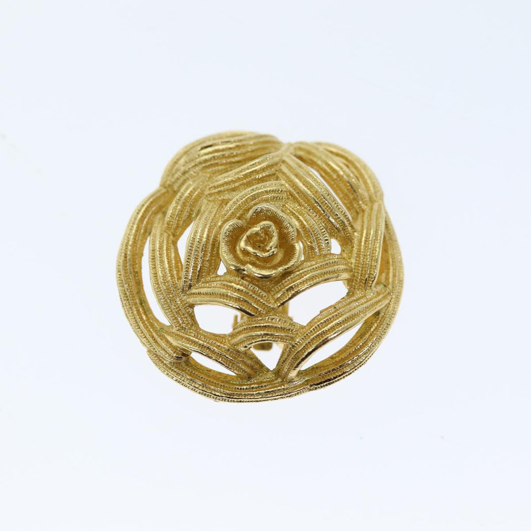 CHRISTIAN Top quality Dior Earring Gold Auth am6232