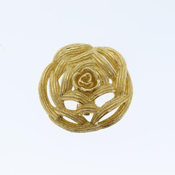 CHRISTIAN Top quality Dior Earring Gold Auth am6232