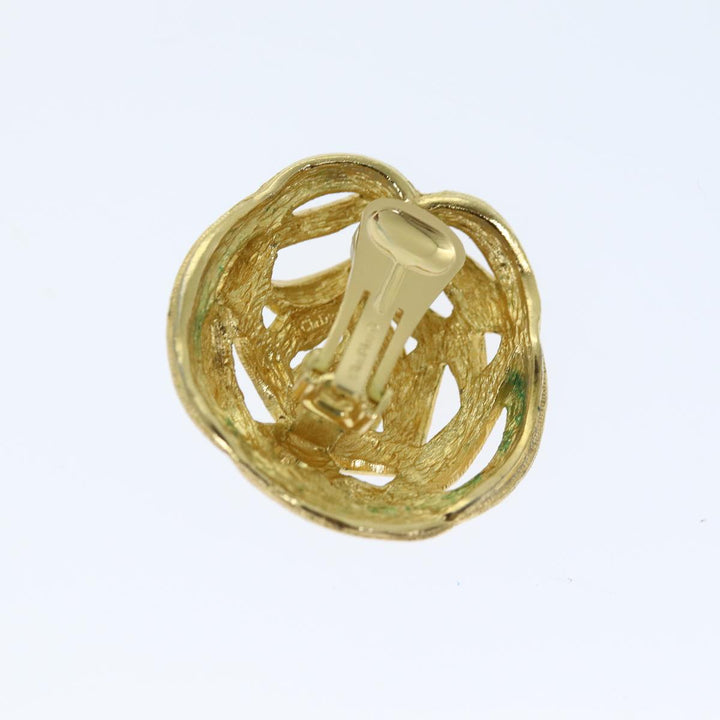 CHRISTIAN Top quality Dior Earring Gold Auth am6232