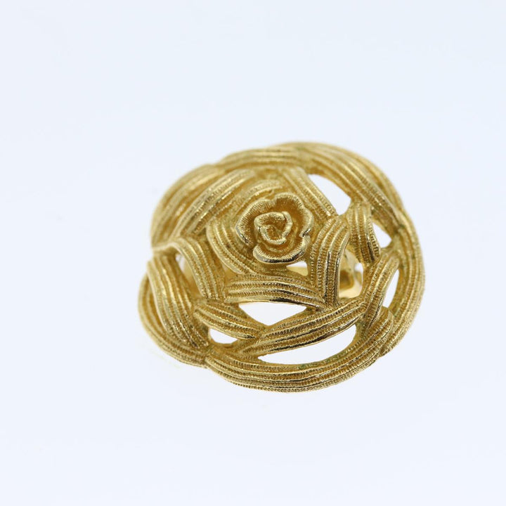 CHRISTIAN Top quality Dior Earring Gold Auth am6232