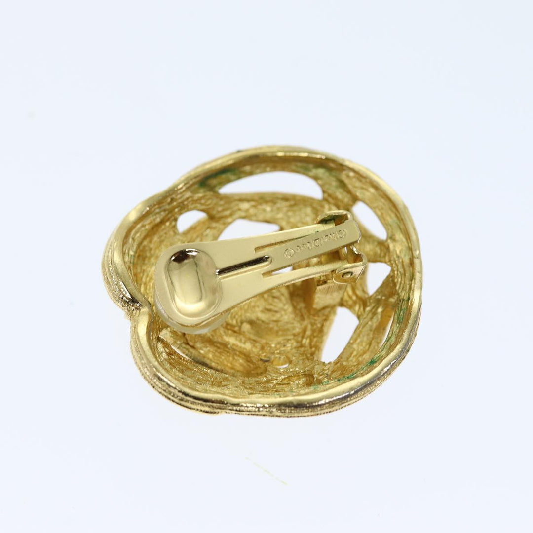 CHRISTIAN Top quality Dior Earring Gold Auth am6232
