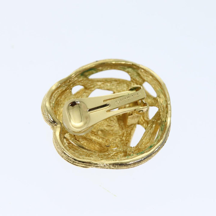 CHRISTIAN Top quality Dior Earring Gold Auth am6232