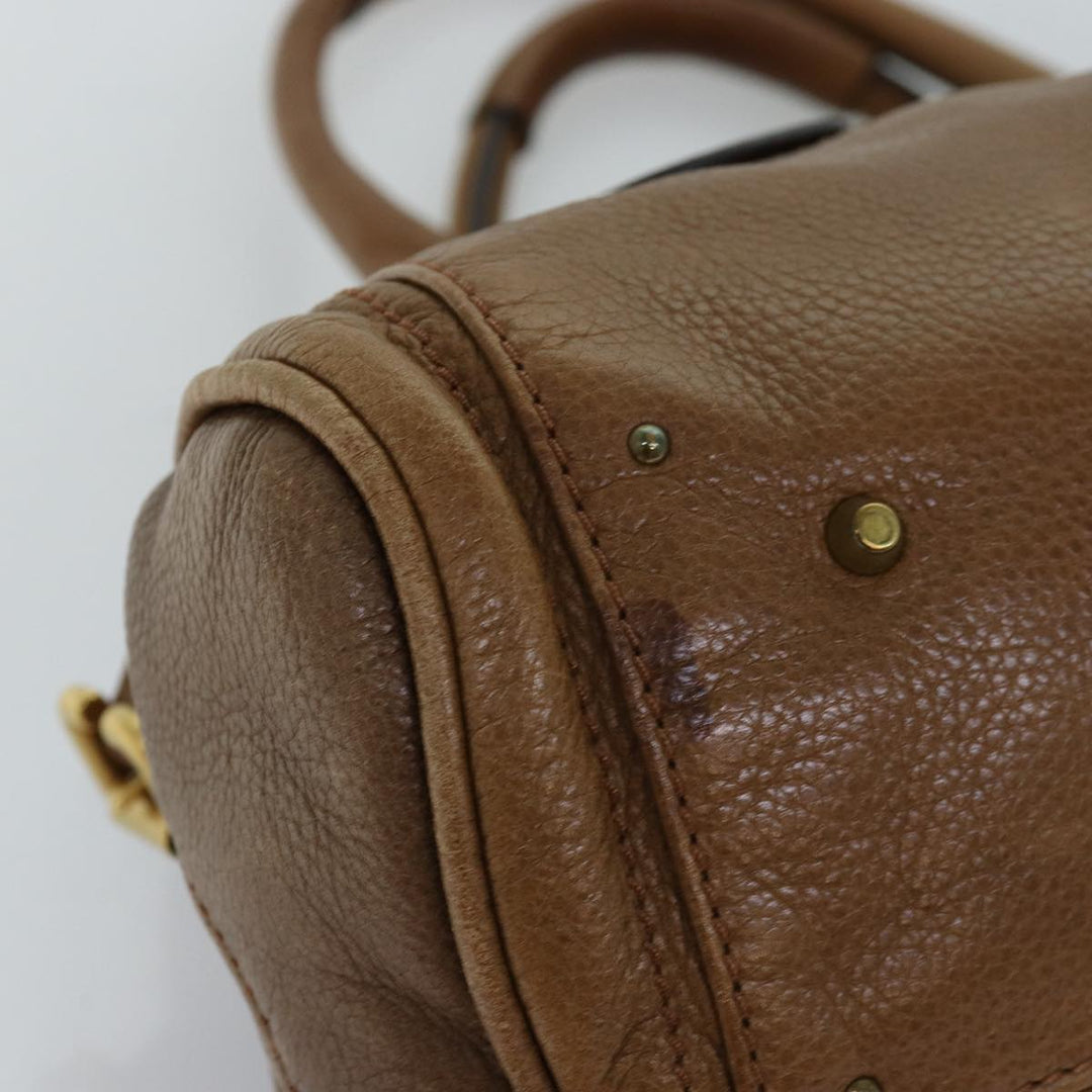 Chloe Paddington Hand Bag Leather Brown am6253