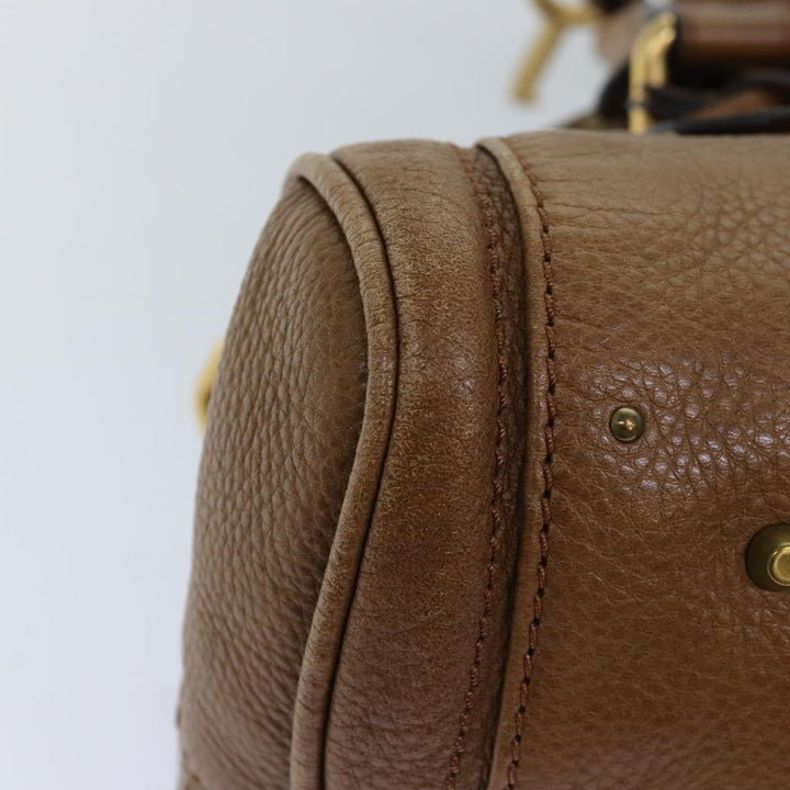 Chloe Paddington Hand Bag Leather Brown am6253