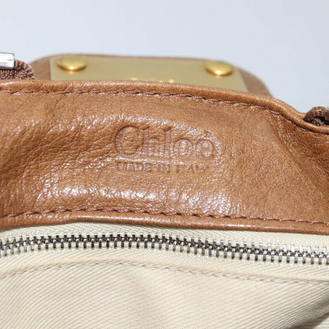 Chloe Paddington Hand Bag Leather Brown am6253