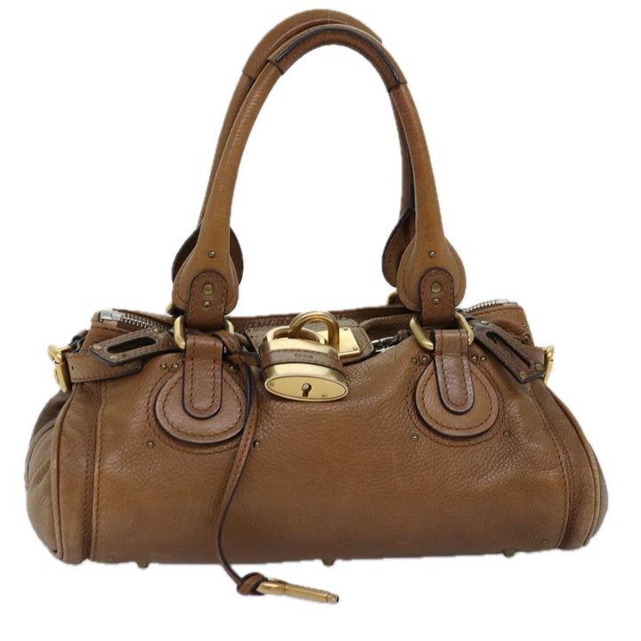 Chloe Paddington Hand Bag Leather Brown am6253