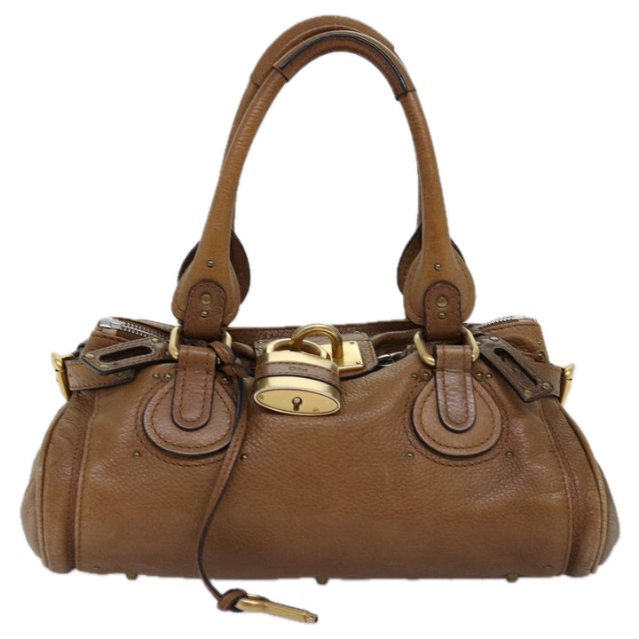 Chloe Paddington Hand Bag Leather Brown am6253